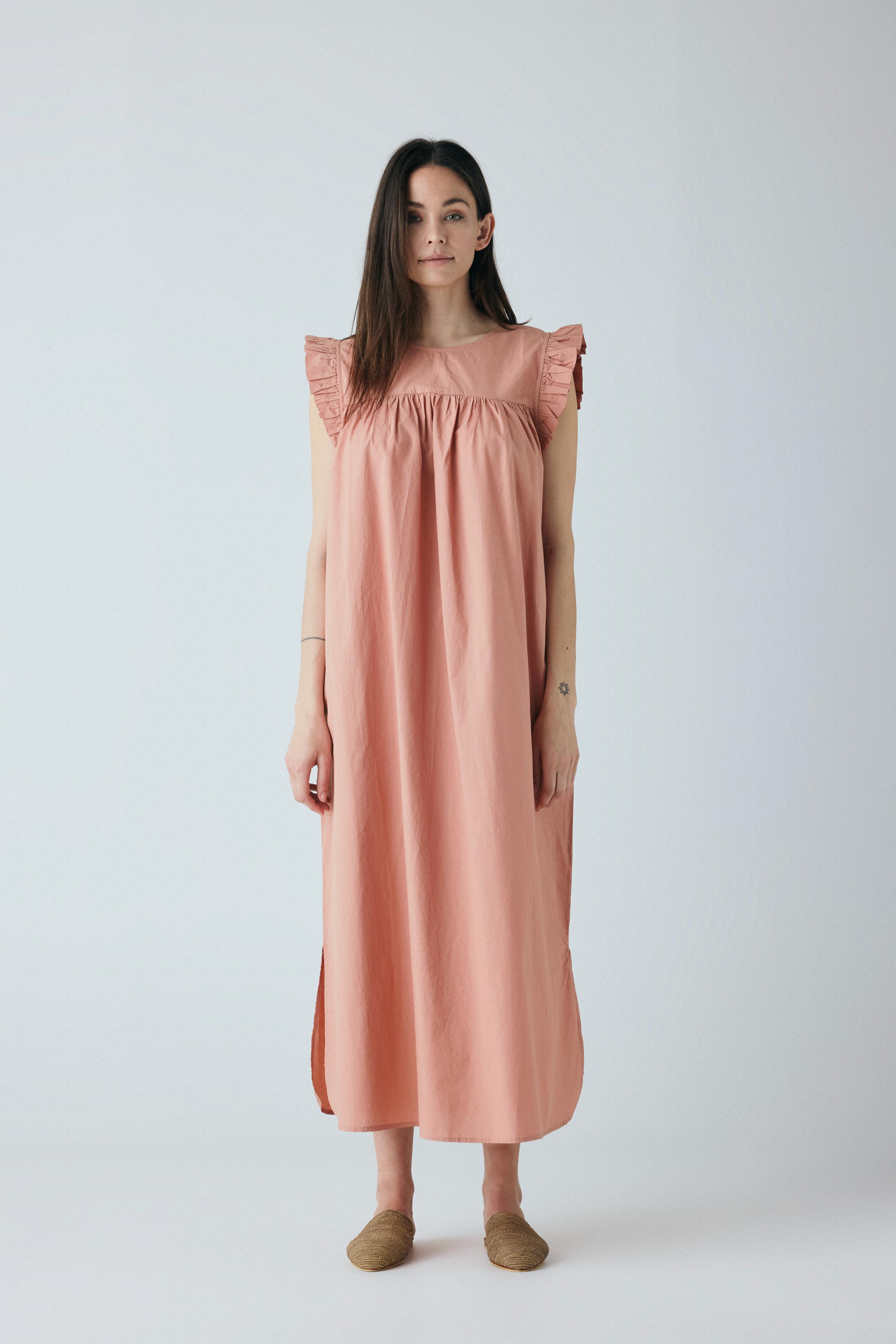 FRAU Stockholm kjole Dress Cameo Brown