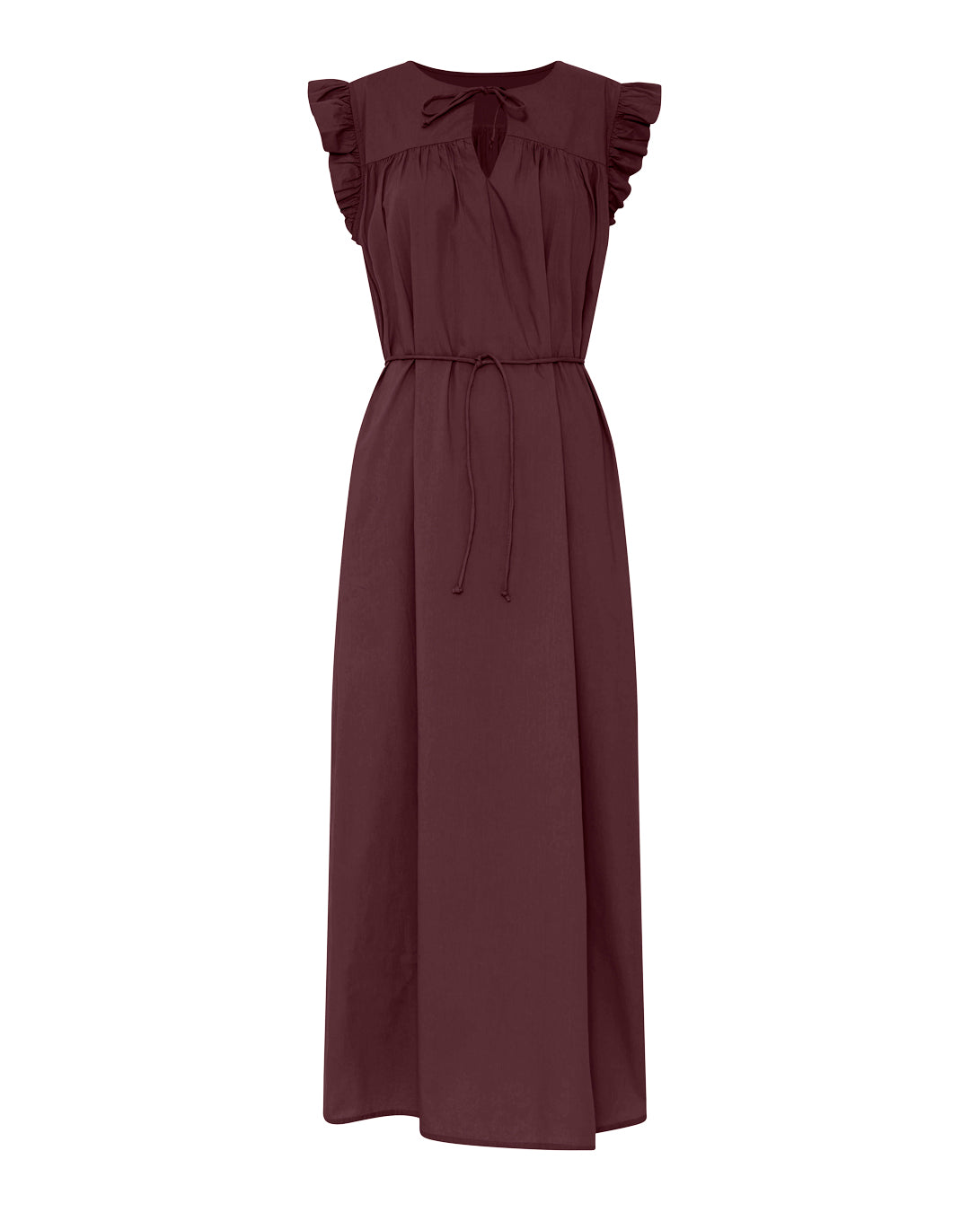 FRAU Stockholm kjole Dress Red Mahogany