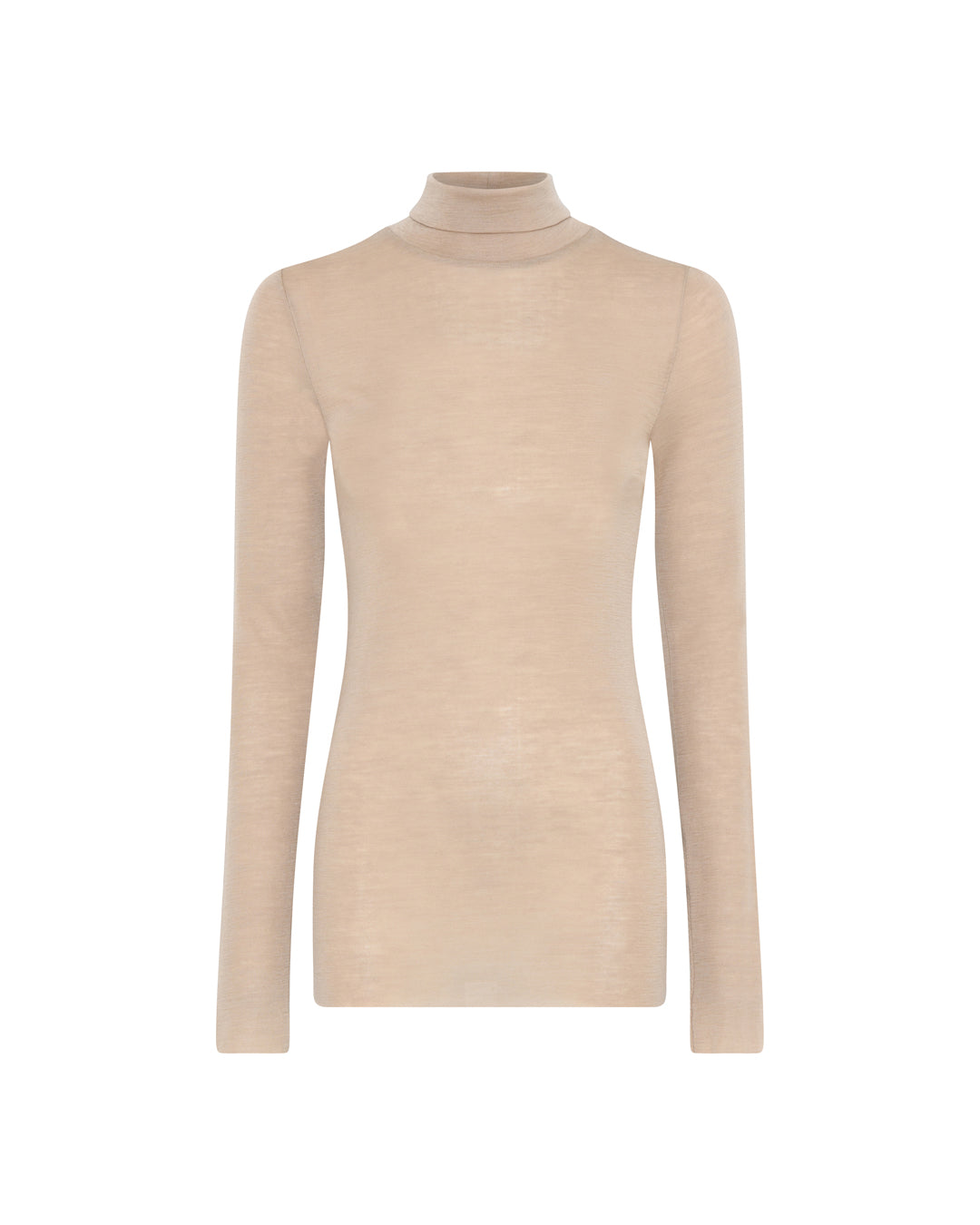 FRAU Tirana wool ls roll neck top Top Oxford Tan