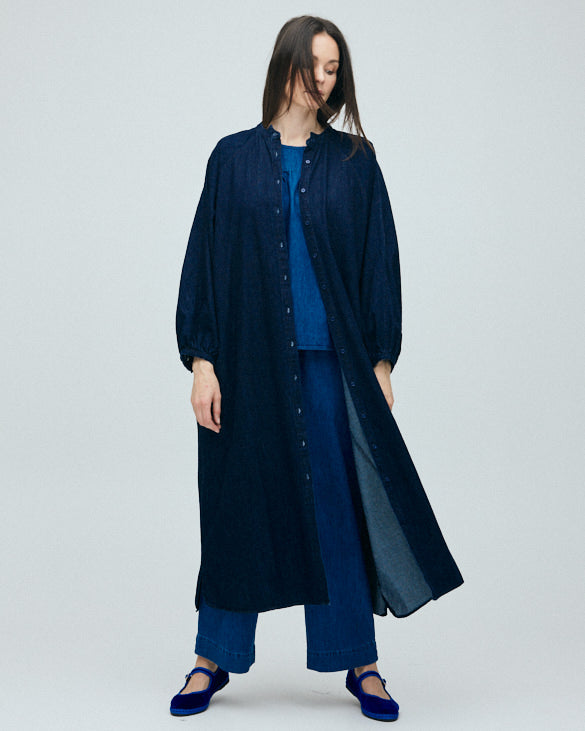 FRAU Tokyo denim kjole Dress Dark blue denim