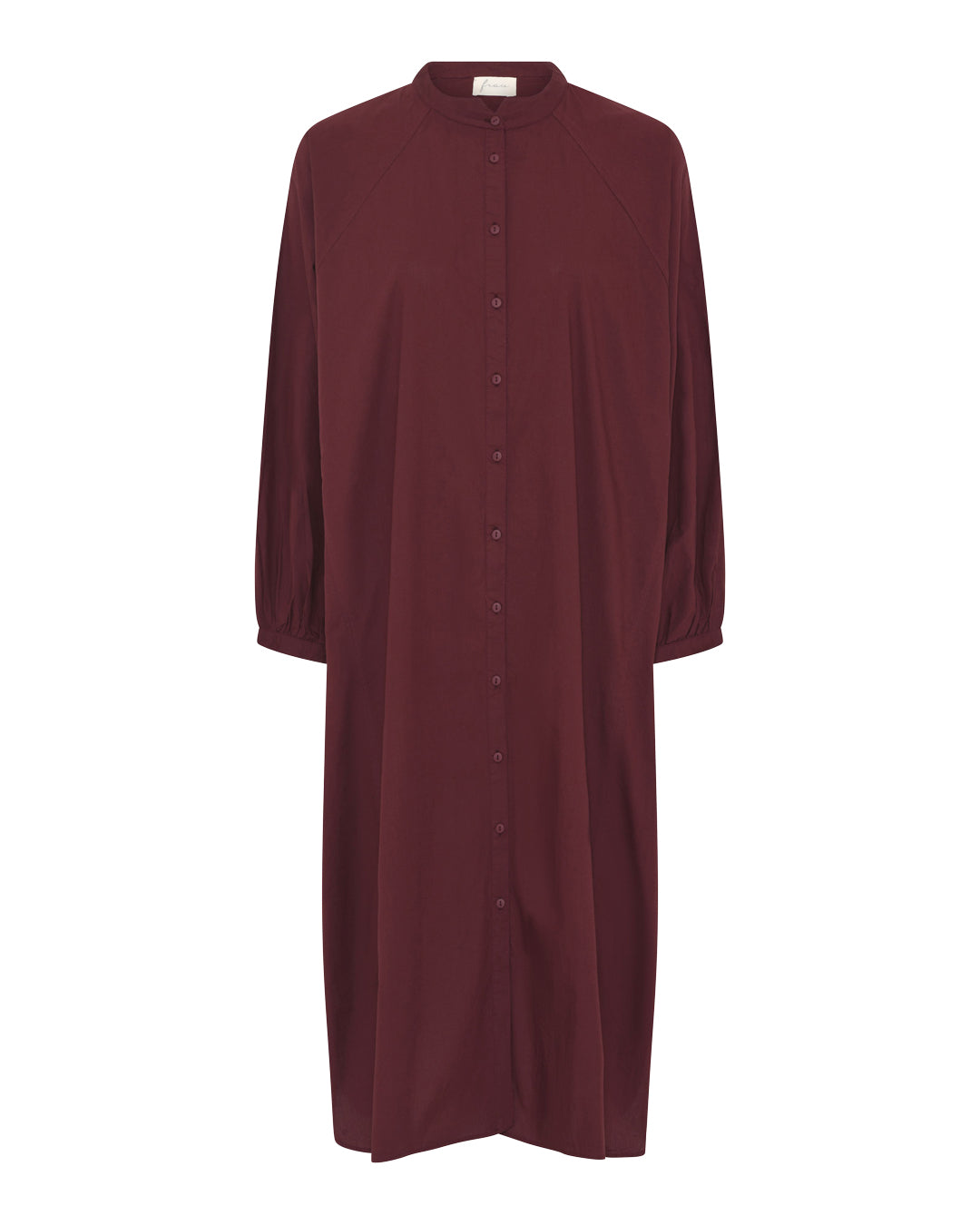 FRAU Tokyo skjortekjole Dress Red Mahogany