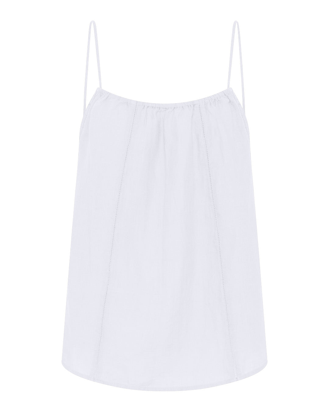 FRAU Vancouver 100% hør top Top Bright White