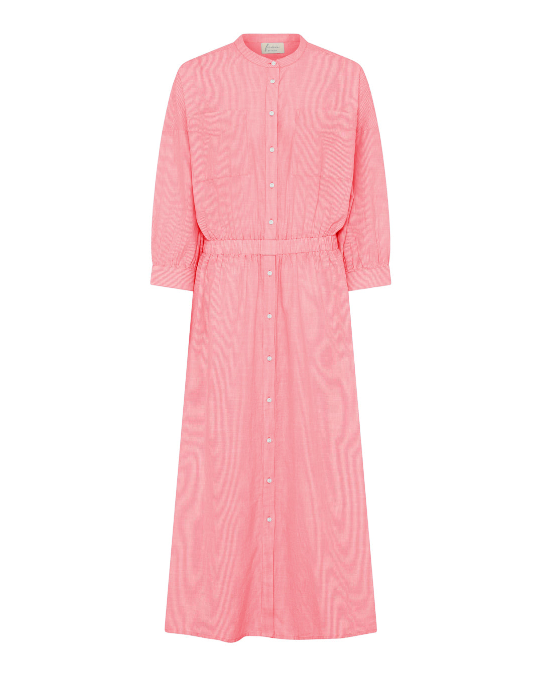 FRAU Venice kjole Dress Hot Coral Stripe