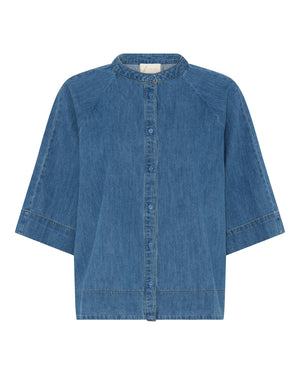 FRAU Abu Dhabi denim skjorte Shirt Medium blue denim