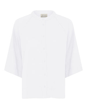 FRAU Abu Dhabi hør skjorte Shirt Bright White
