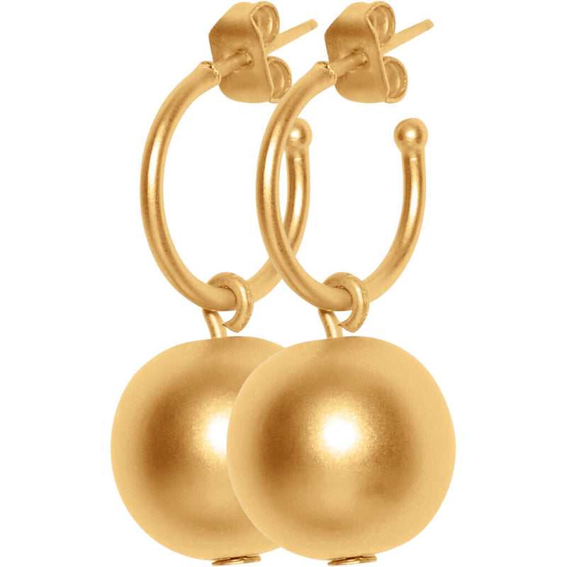 FRAU Baku guld øreringe Earring Matt Gold 18 K