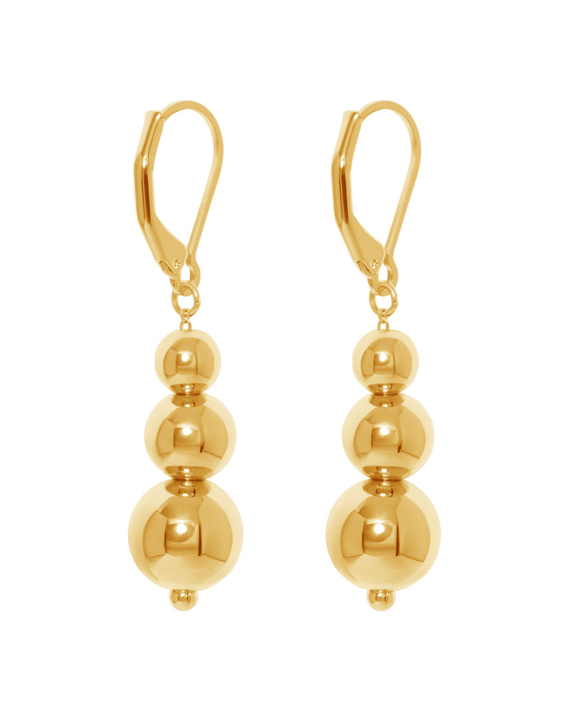 FRAU Bangkok forgyldte øreringe Earring Matt 18K Gold plated