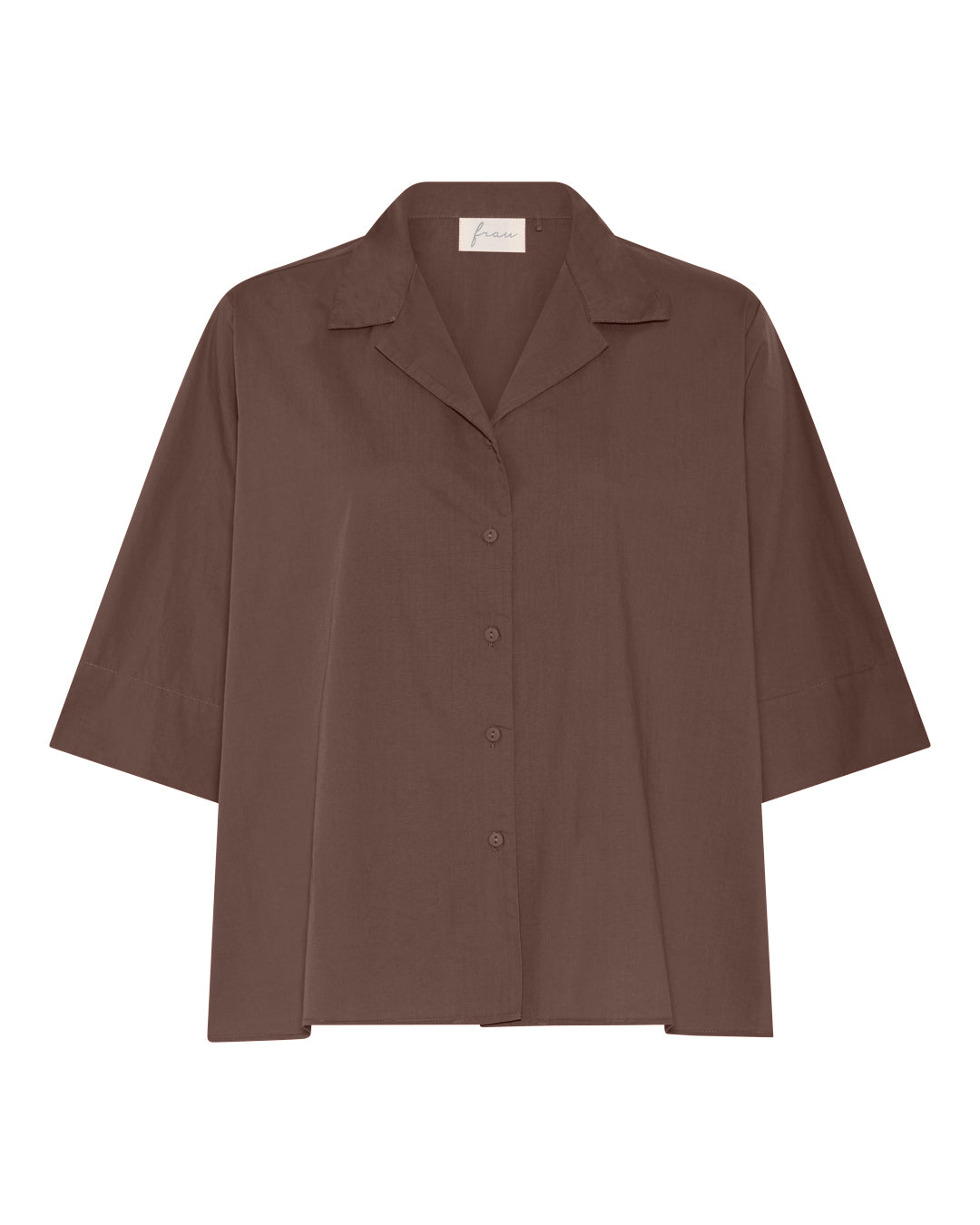 FRAU Berlin kortærmet skjorte Shirt Coffee Quartz