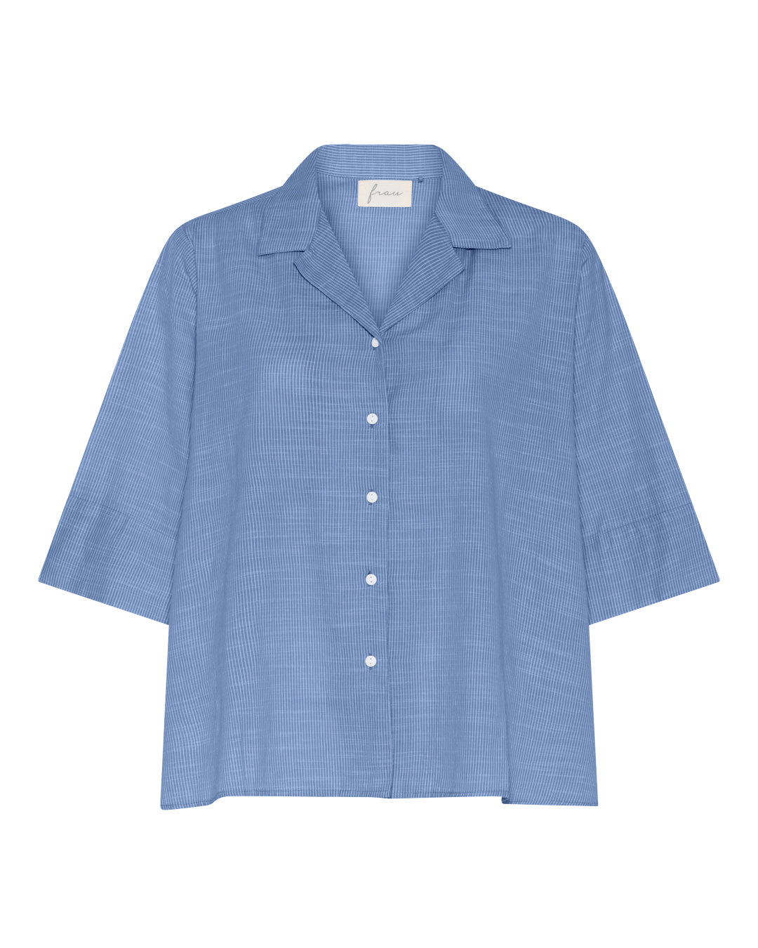 FRAU Berlin kortærmet skjorte Shirt Medium Blue Stripe