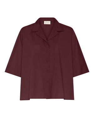 FRAU Berlin kortærmet skjorte Shirt Red Mahogany