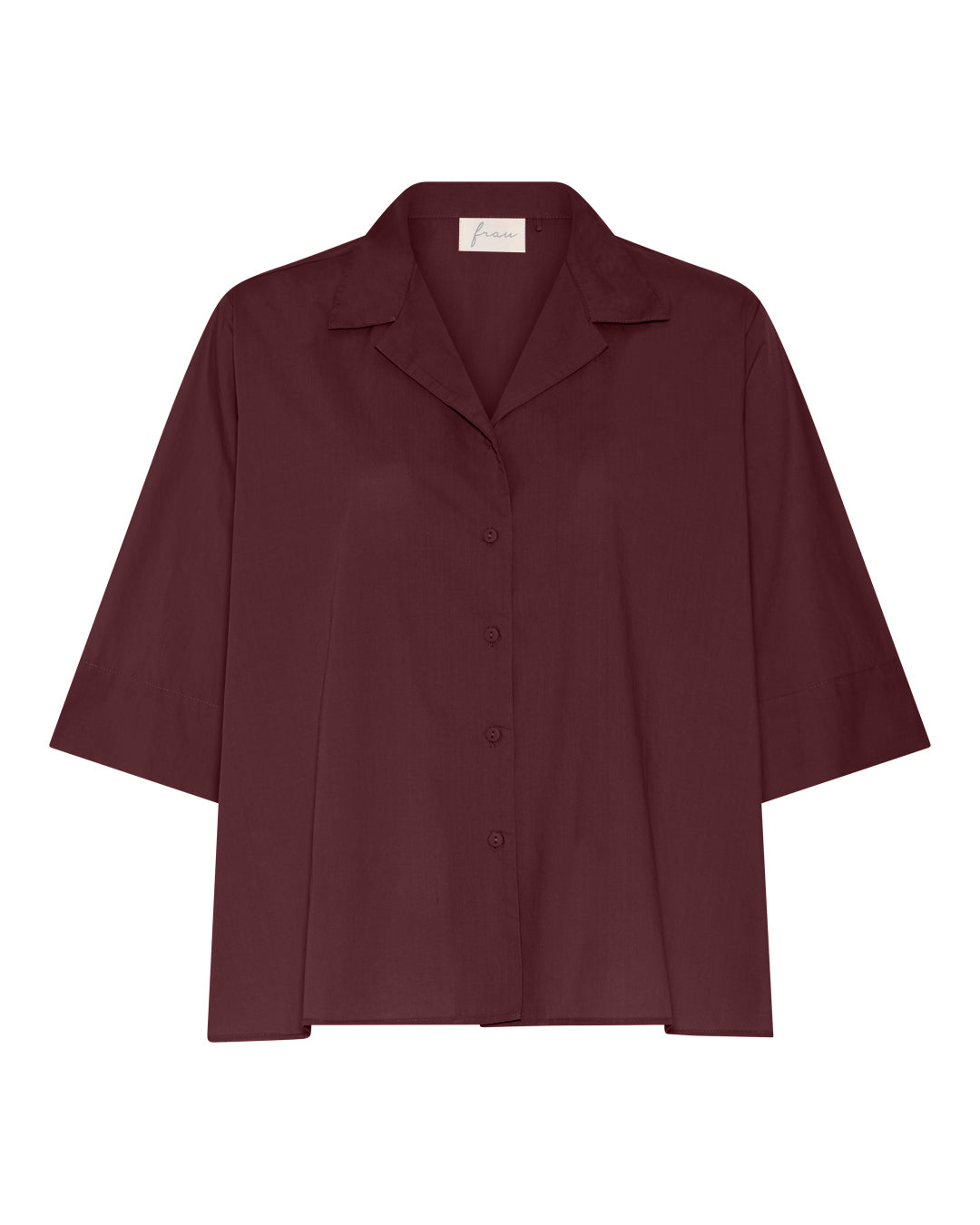 FRAU Berlin kortærmet skjorte Shirt Red Mahogany