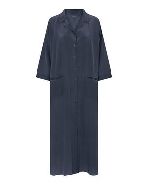 FRAU Berlin silk crepe dress Dress Navy Blazer