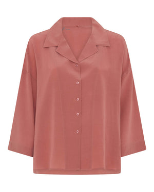 FRAU Berlin silk crepe shirt Shirt Canyon Rose