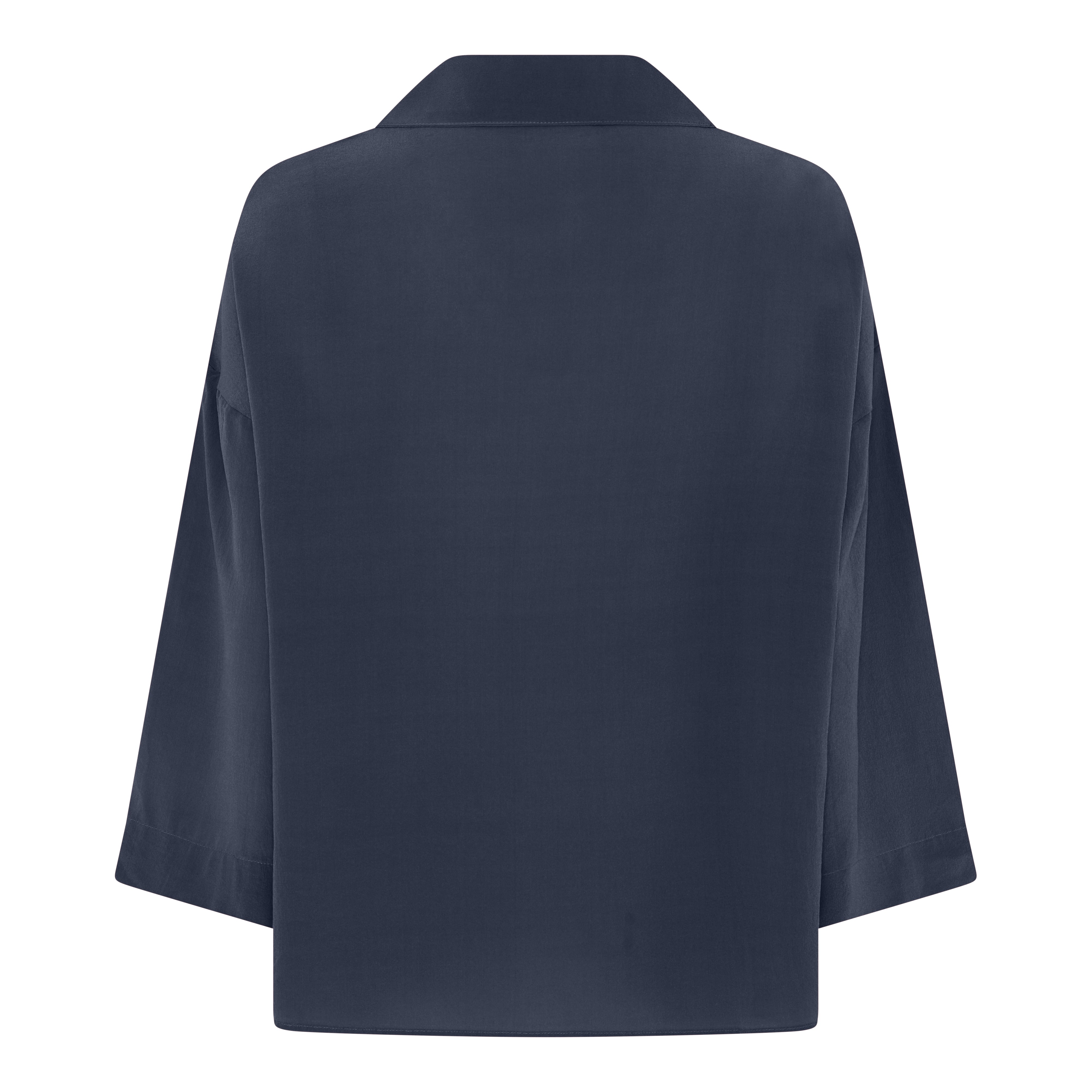 FRAU Berlin silk crepe shirt Shirt Navy Blazer