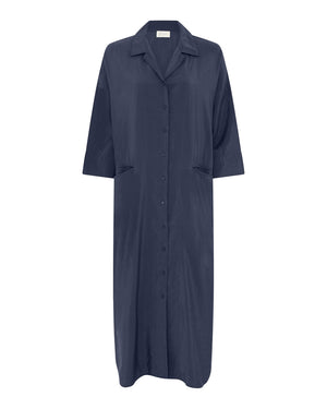 FRAU Berlin viskose kjole Dress Dark Navy