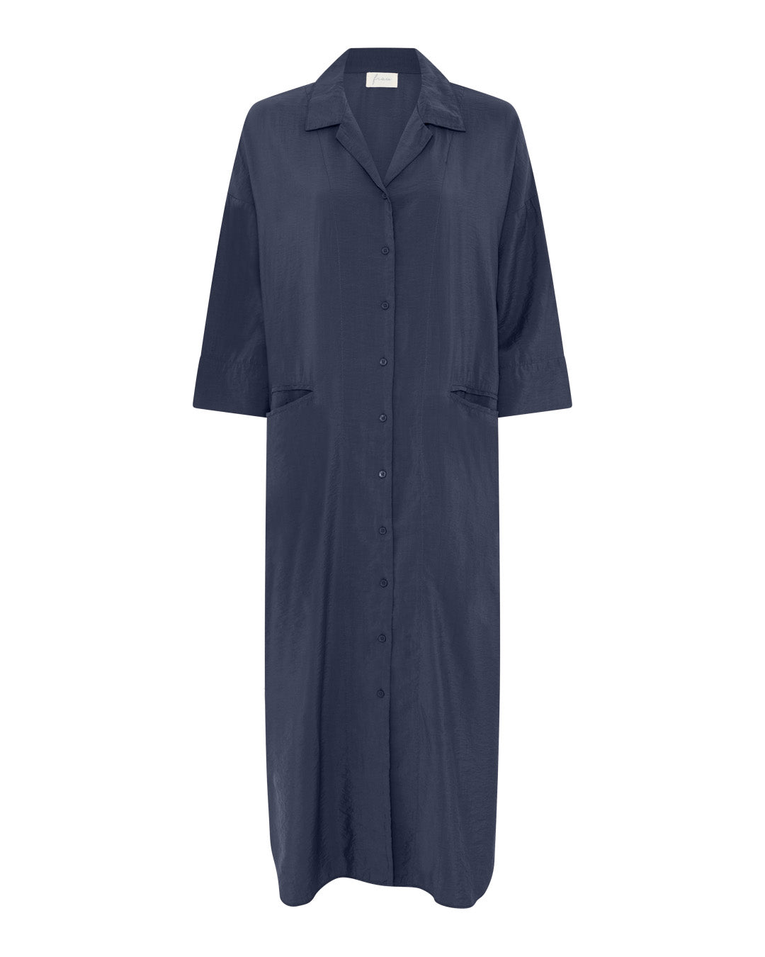FRAU Berlin viskose kjole Dress Dark Navy