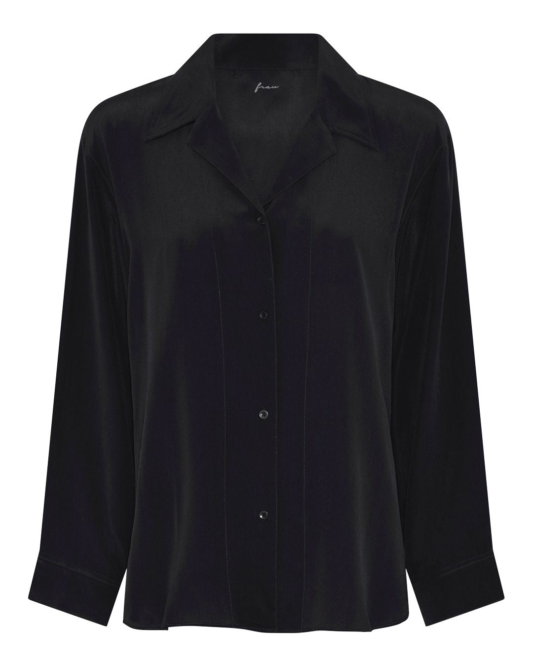 FRAU Cayenne silke skjorte Shirt Black