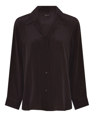FRAU Cayenne silke skjorte Shirt Chocolate Torte