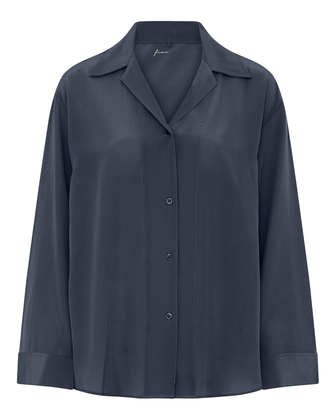 FRAU Cayenne silke skjorte Shirt Navy Blazer