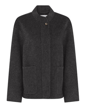 FRAU Chicago pure wool jacket Jacket Chocolate Torte melange