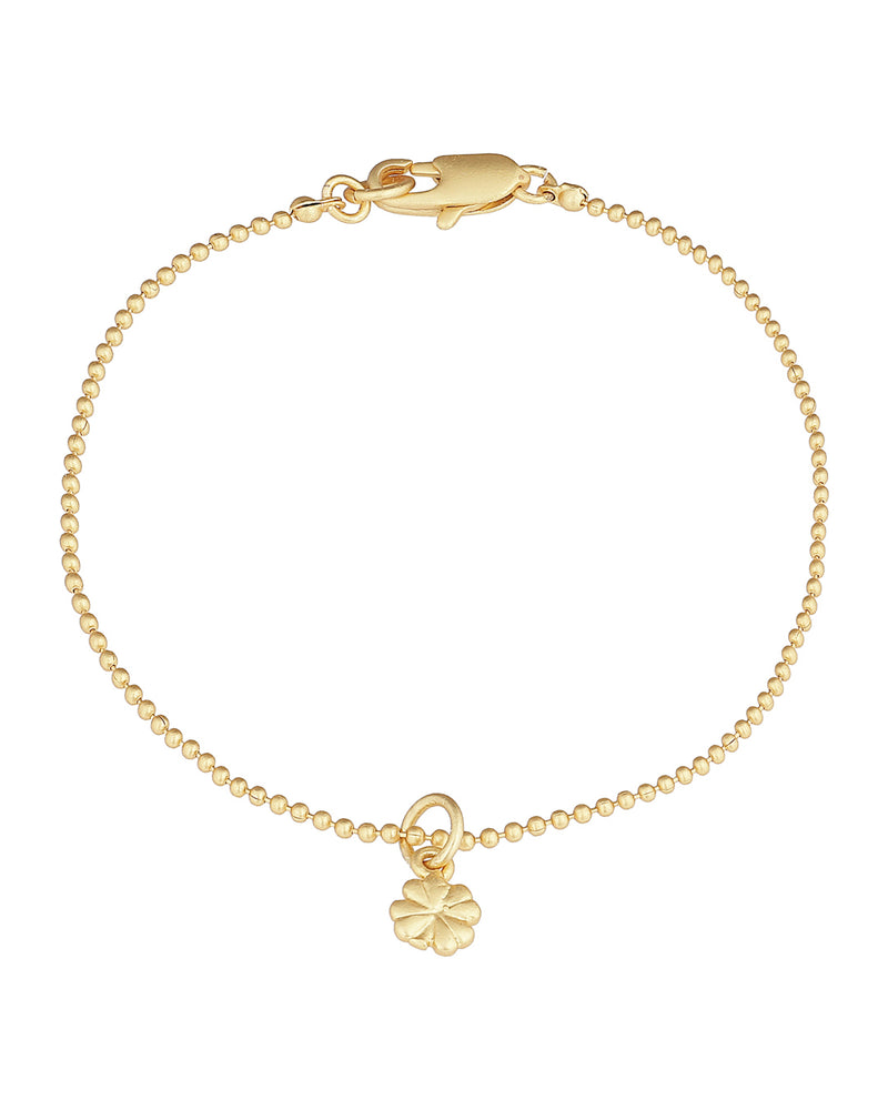 FRAU Clover forgyldt armbånd Bracelet Matt 18K Gold plated