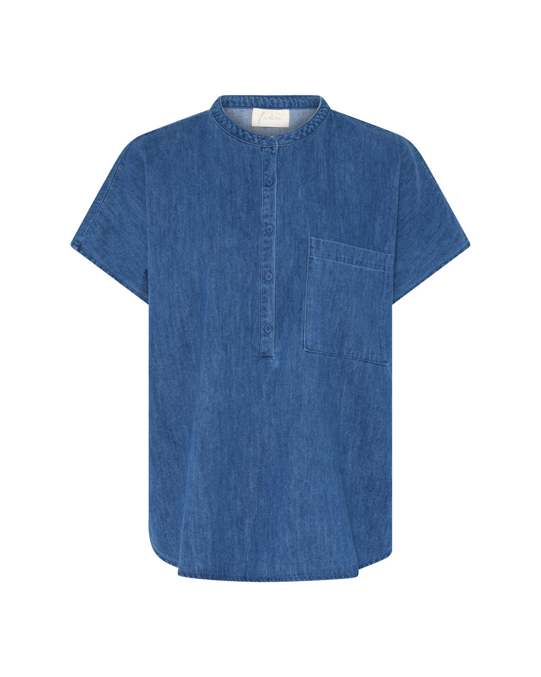 FRAU Colombo denim top Top Clear blue denim