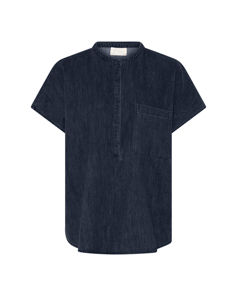 FRAU Colombo denim top Top Dark blue denim