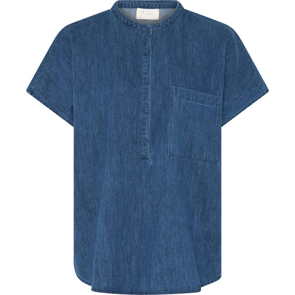 FRAU Colombo denim top Top Medium blue denim