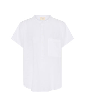 FRAU Colombo hør top Top Bright White