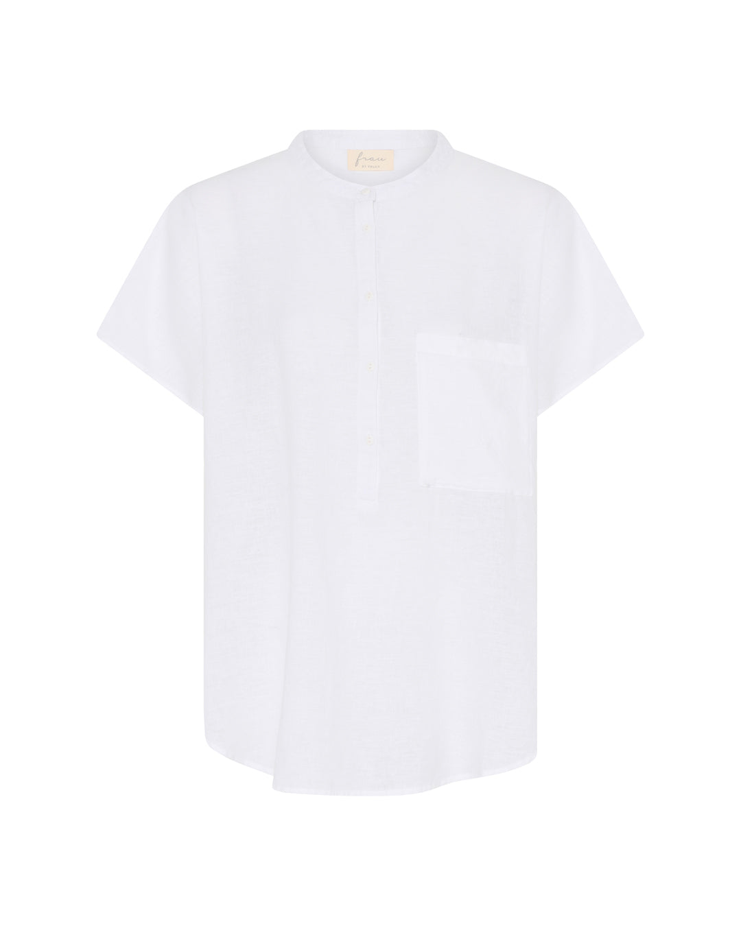 FRAU Colombo hør top Top Bright White