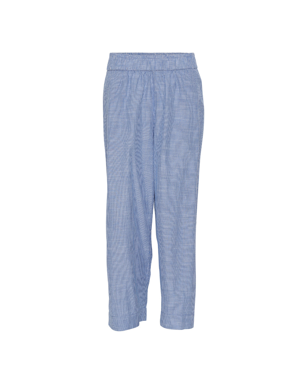 FRAU Copenhagen ankelbukser Pant Medium Blue Stripe