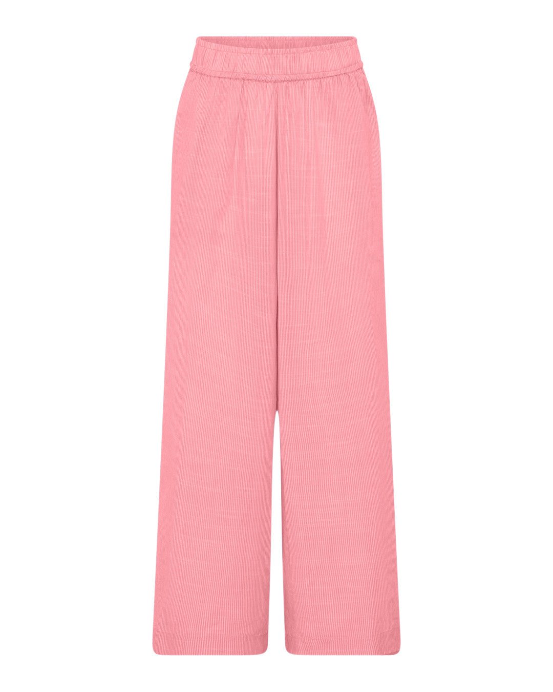 FRAU Copenhagen bukser lang Pant Hot Coral Stripe