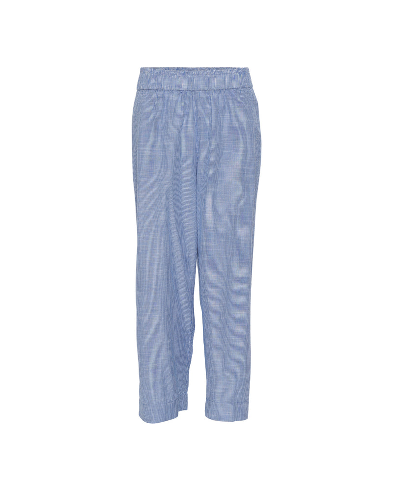 FRAU Copenhagen bukser lang Pant Medium Blue Stripe