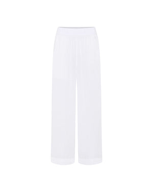 FRAU Copenhagen hør ankelbukser Pant Bright White