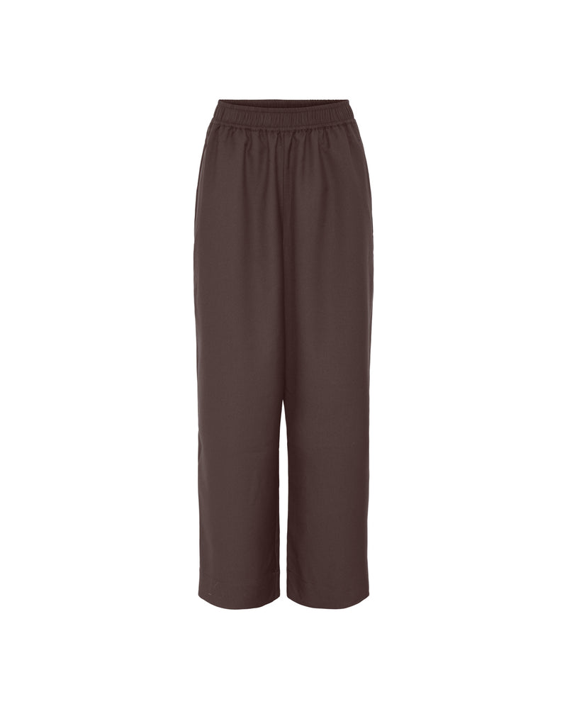 FRAU Copenhagen uldbukser lang Pant Chocolate Brown