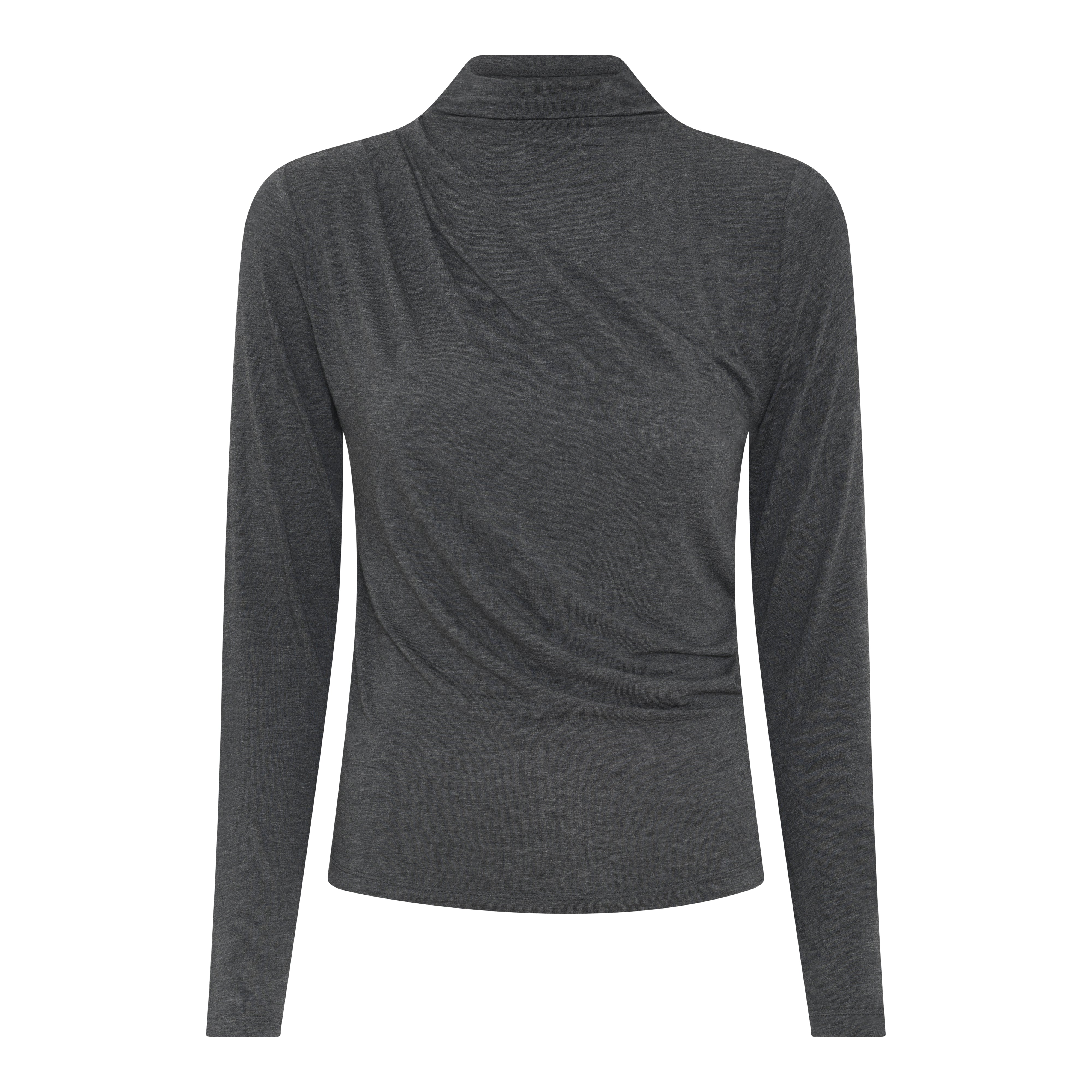 FRAU Detroit cashmere top Top Dark Grey Melange