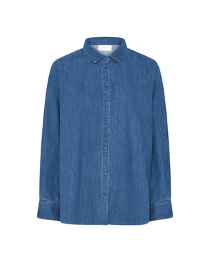 FRAU Dhaka denim skjorte Shirt Clear blue denim
