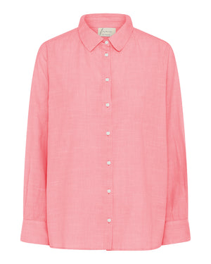 FRAU Dhaka skjorte Shirt Hot Coral Stripe