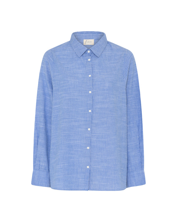 FRAU Dhaka skjorte Shirt Medium Blue Stripe