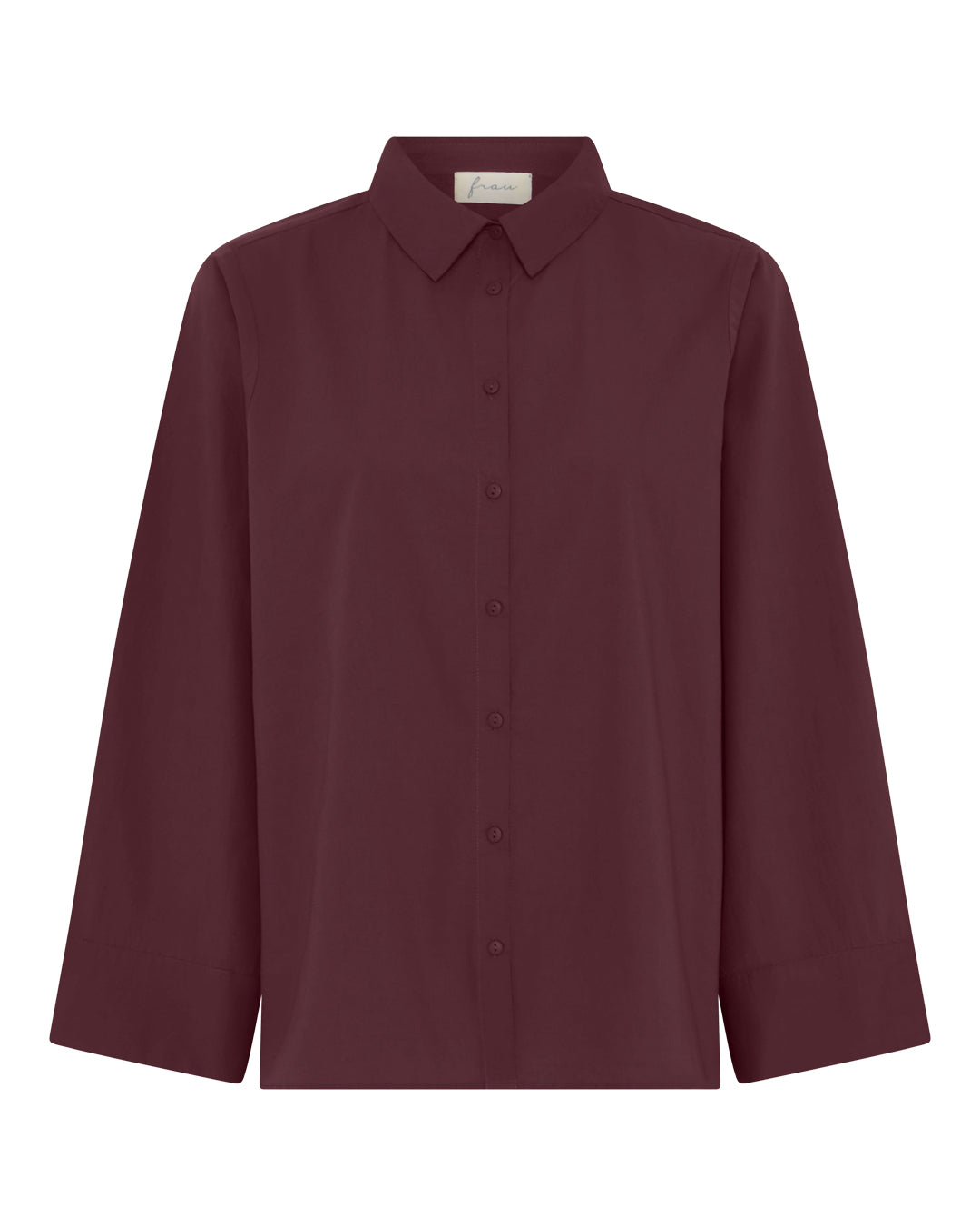FRAU Dhaka skjorte vidde ærmer Shirt Red Mahogany