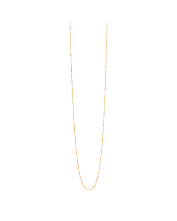 FRAU Dili forgyldt halskæde lang Necklace Matt 18K Gold plated