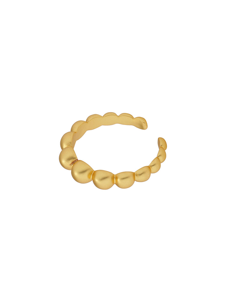 FRAU Dot forgyldt ring Ring Matt 18K Gold plated