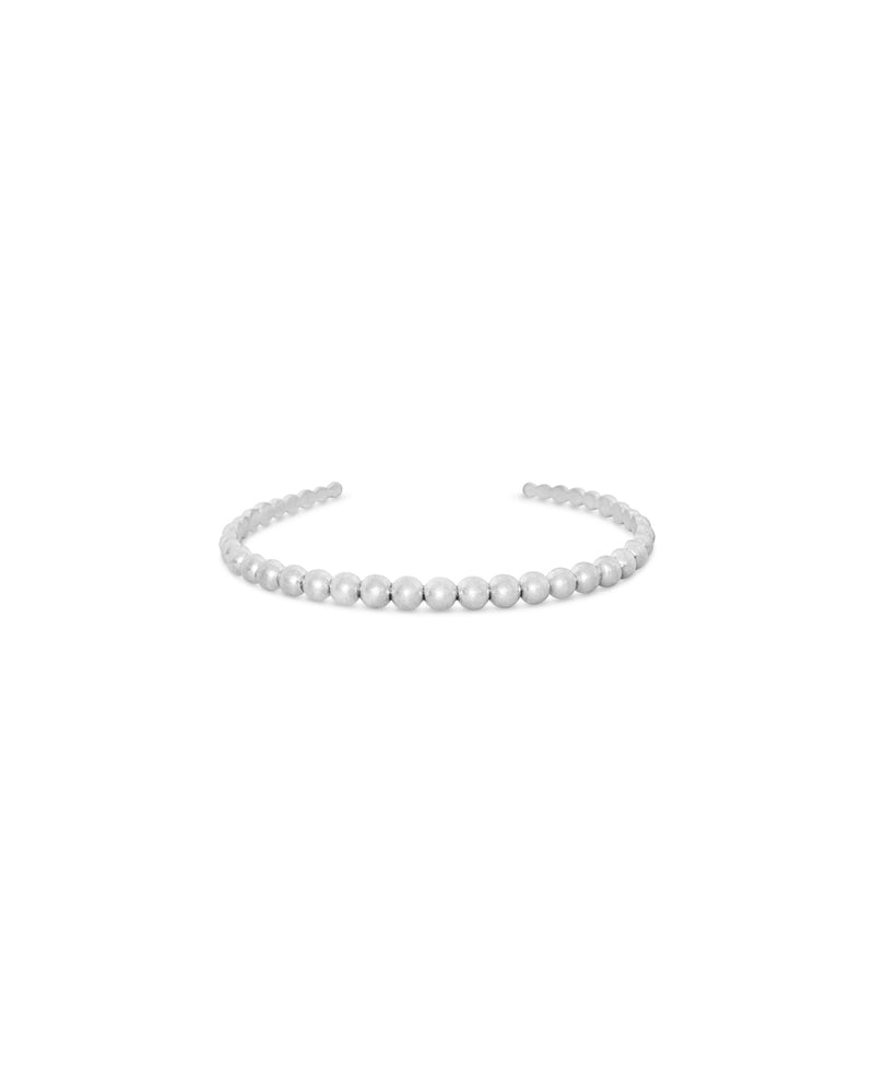 FRAU Dot forsølvet armbånd stor Bracelet Silver plated