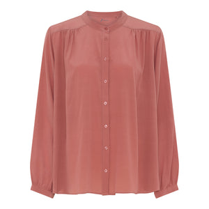 FRAU Florence silk crepe shirt Shirt Canyon Rose