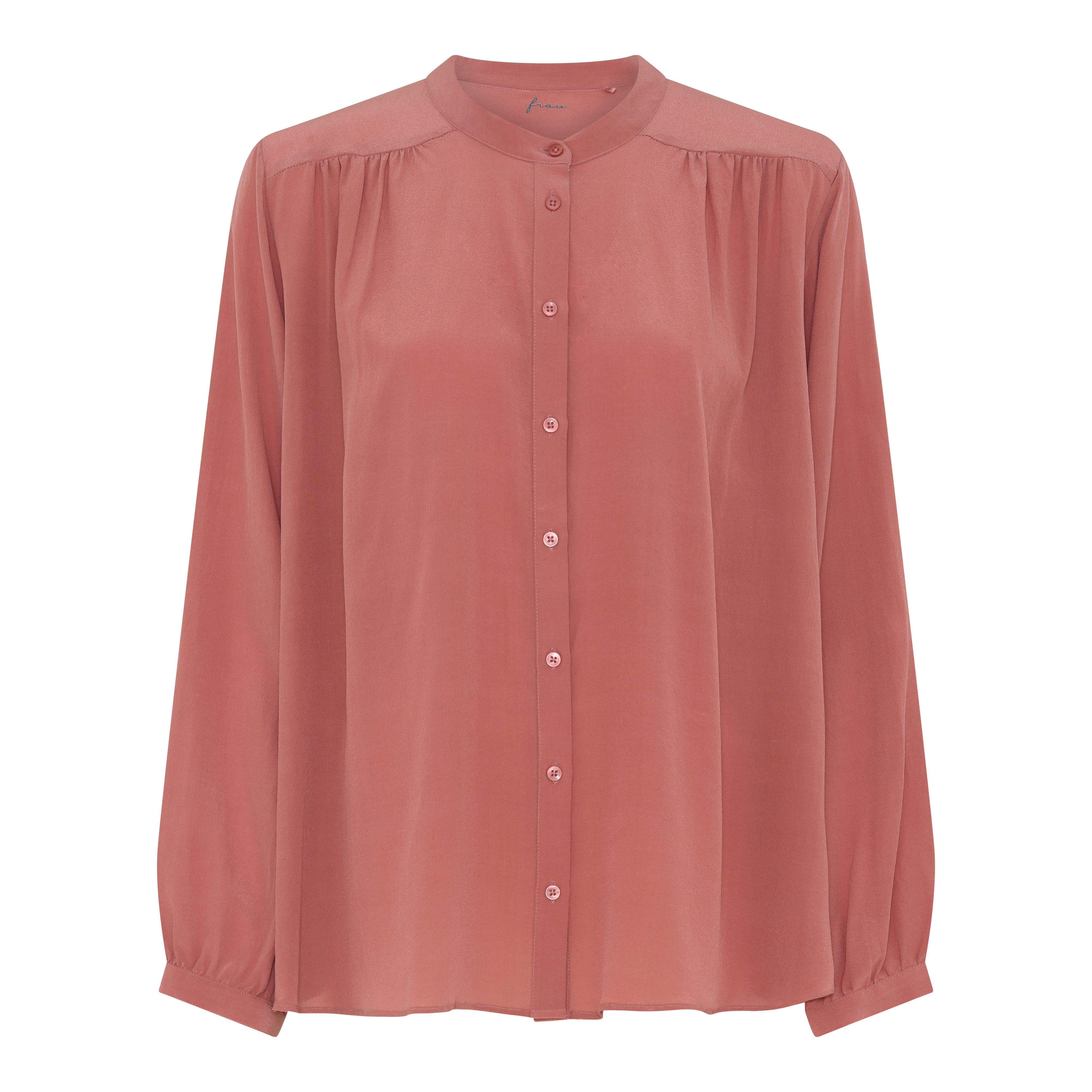 FRAU Florence silk crepe shirt Shirt Canyon Rose