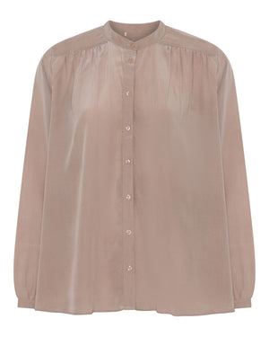 FRAU Florence silk crepe shirt Shirt Stucco