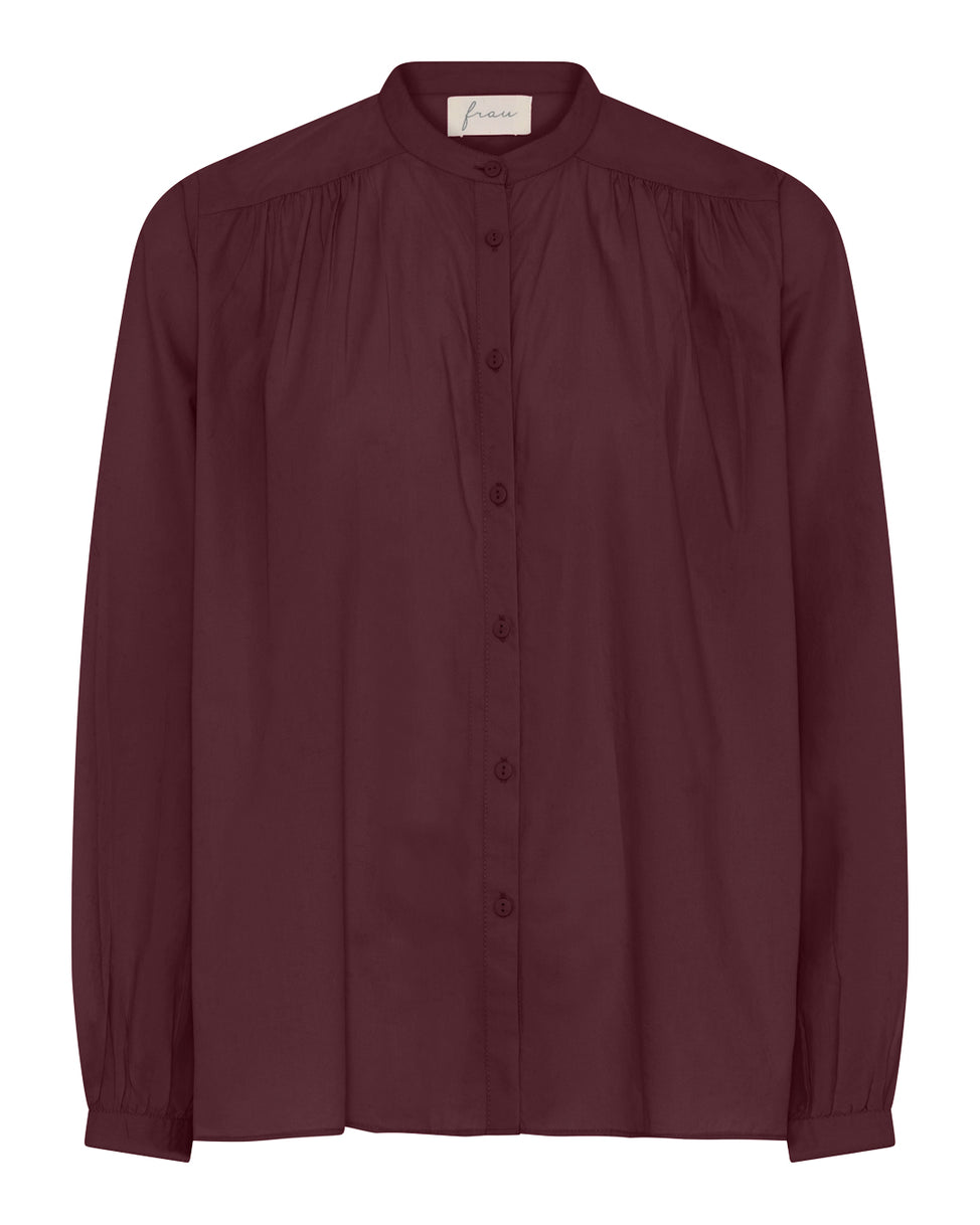 FRAU Florence skjorte Shirt Red Mahogany