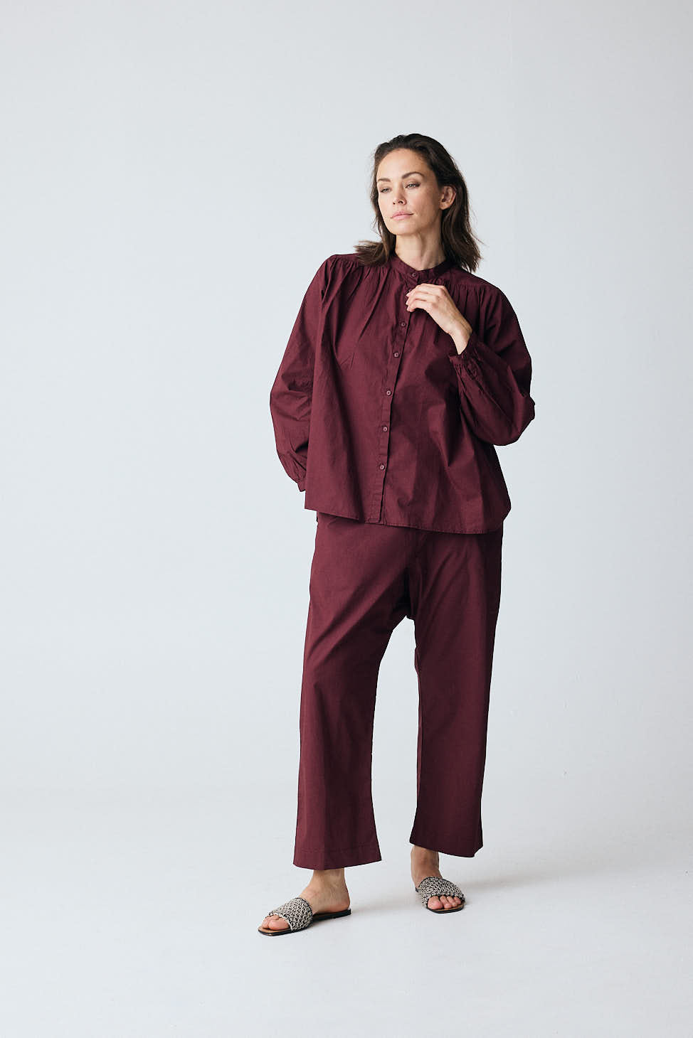 FRAU Florence skjorte Shirt Red Mahogany