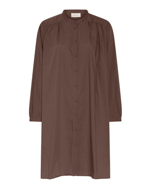 FRAU Florence skjortekjole Dress Coffee Quartz