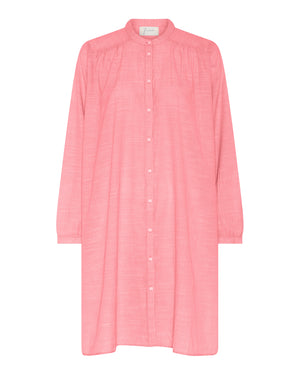 FRAU Florence skjortekjole Dress Hot Coral Stripe